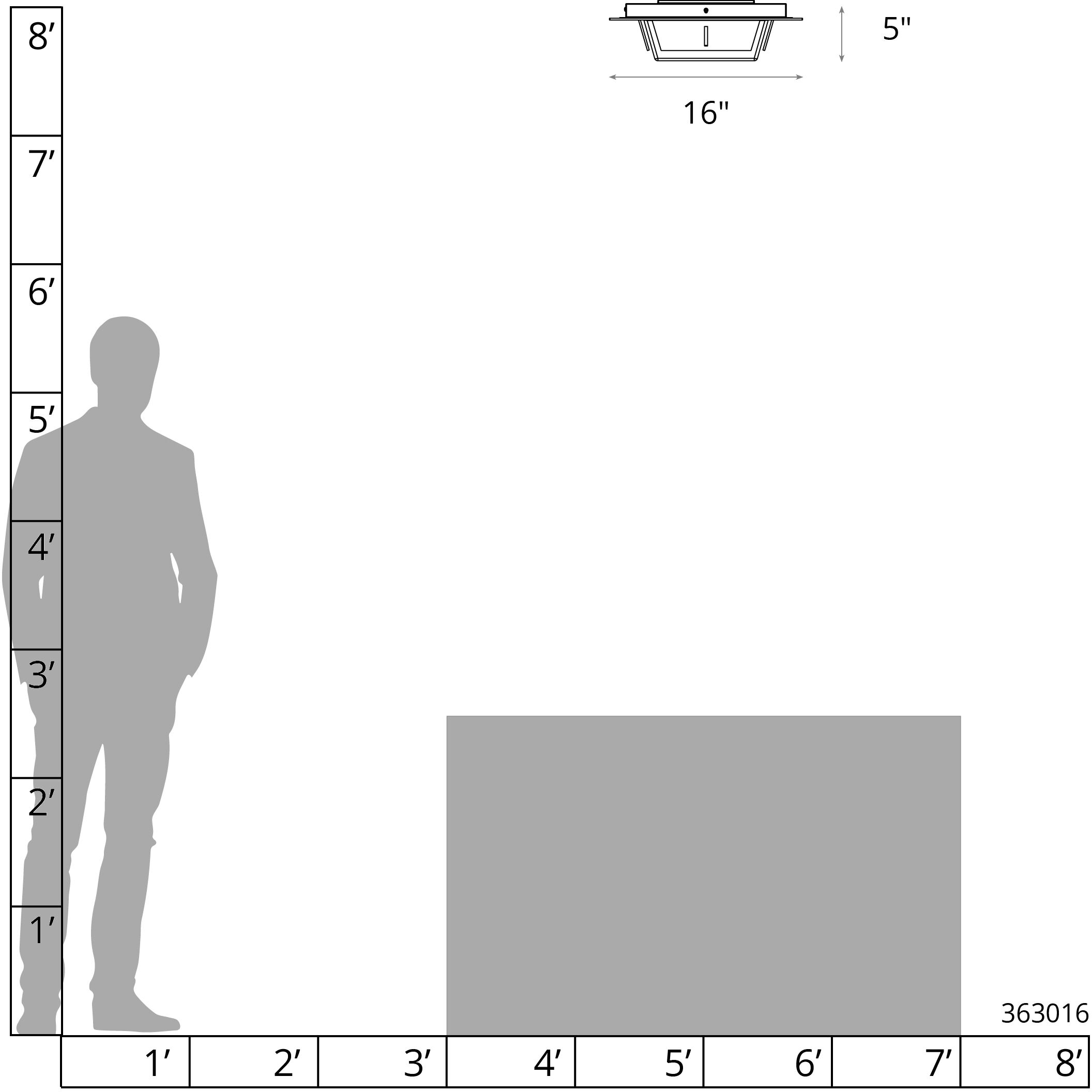 Linea LED 16 inch Coastal Burnished Steel Outdoor Flush Mount