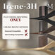 Atlas Irene-3H 52 inch Walnut Tone Flush Mount Paddle Fan
