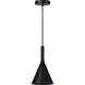 Meda 1 Light 7 inch Black Pendant Ceiling Light
