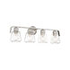 Riley 4 Light 28.5 inch Satin Platinum Bath Bar Wall Light