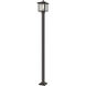 Aspen 1 Light 111 inch Oil Rubbed Bronze Outdoor Post Mounted Fixture
