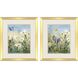 Summer Wildflowers Green and Yellow and Blue and Multi Framed Art, Propac