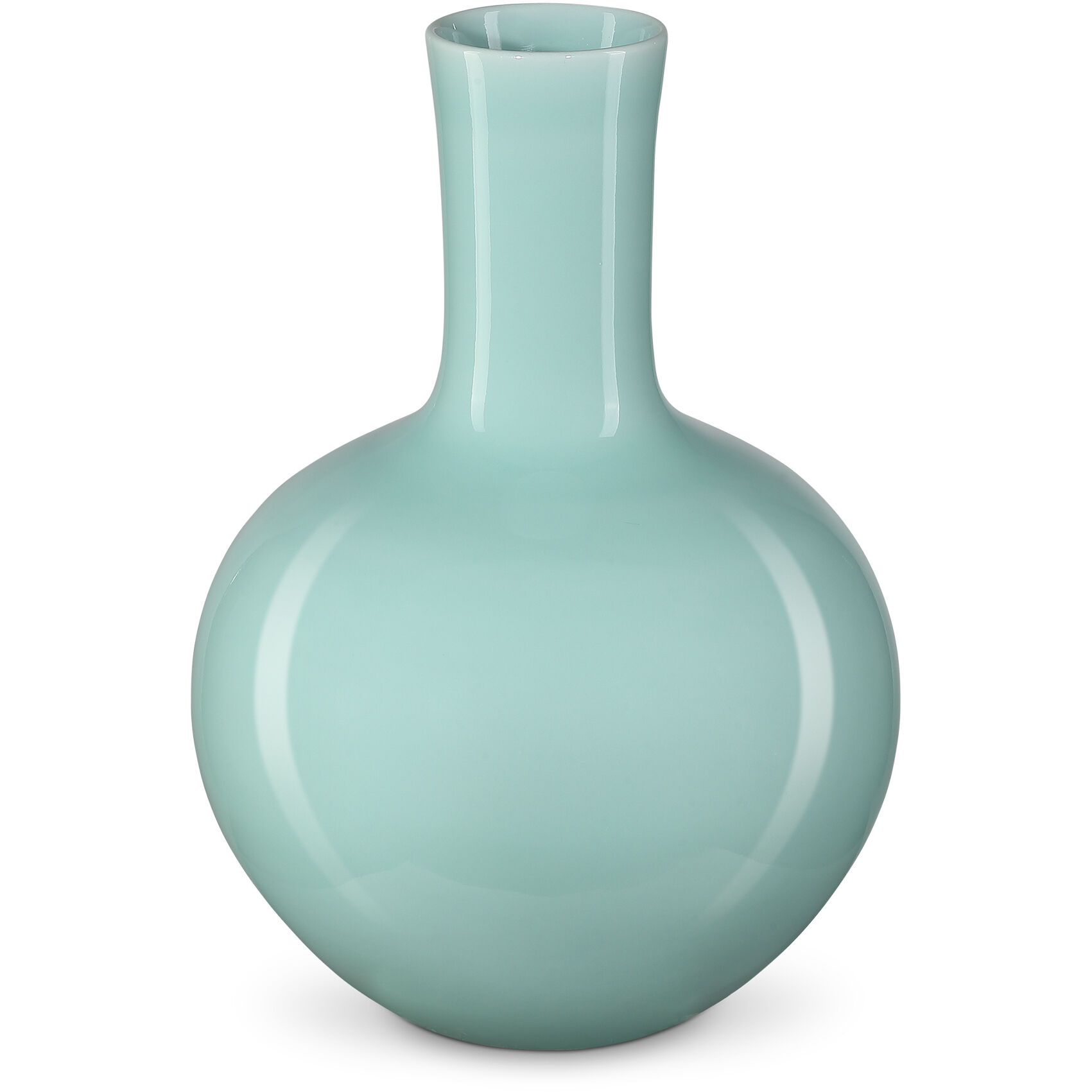 Celadon 12.25 X 9 inch Straight Neck Vase, Small