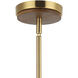 Desert Flyer 3 Light 16 inch Satin Brass with Medium Walnut Foyer Ceiling Light