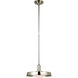 Chapman & Myers Ruhlmann LED 14 inch Polished Nickel Factory Pendant Ceiling Light