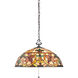 Kami 3 Light 20 inch Vintage Bronze Pendant Ceiling Light, Naturals