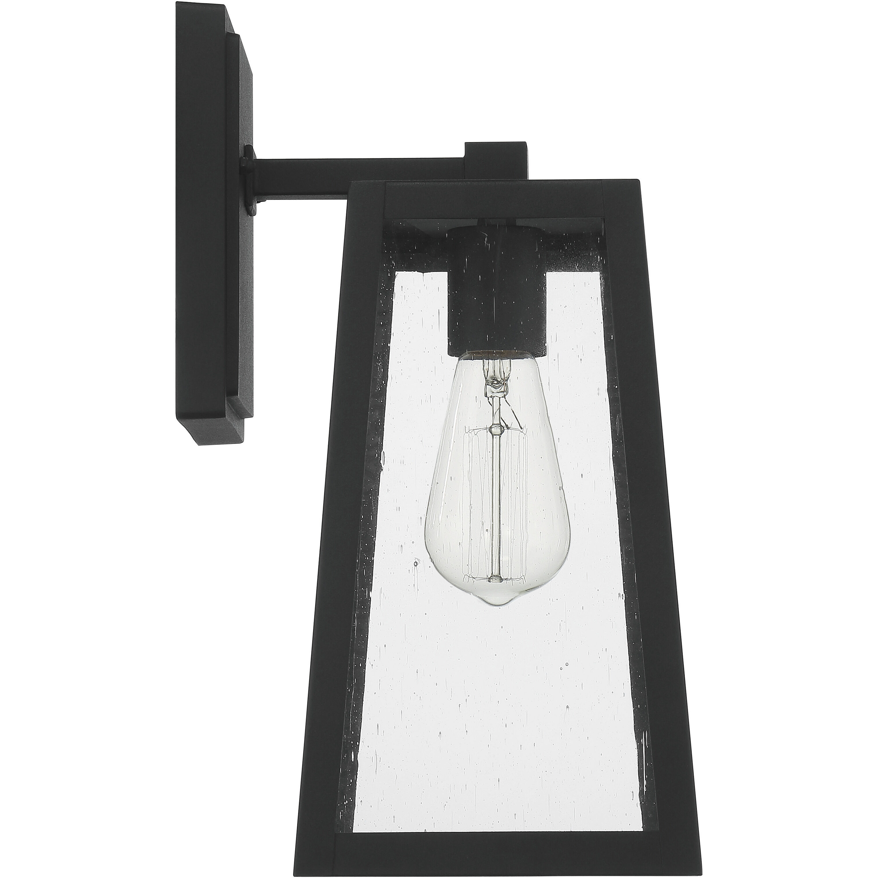 Dunn 1 Light 13 inch Textured Matte Black Outdoor Wall Mount, Large