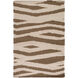 Frontier 36 X 24 inch Dark Brown, Khaki Rug