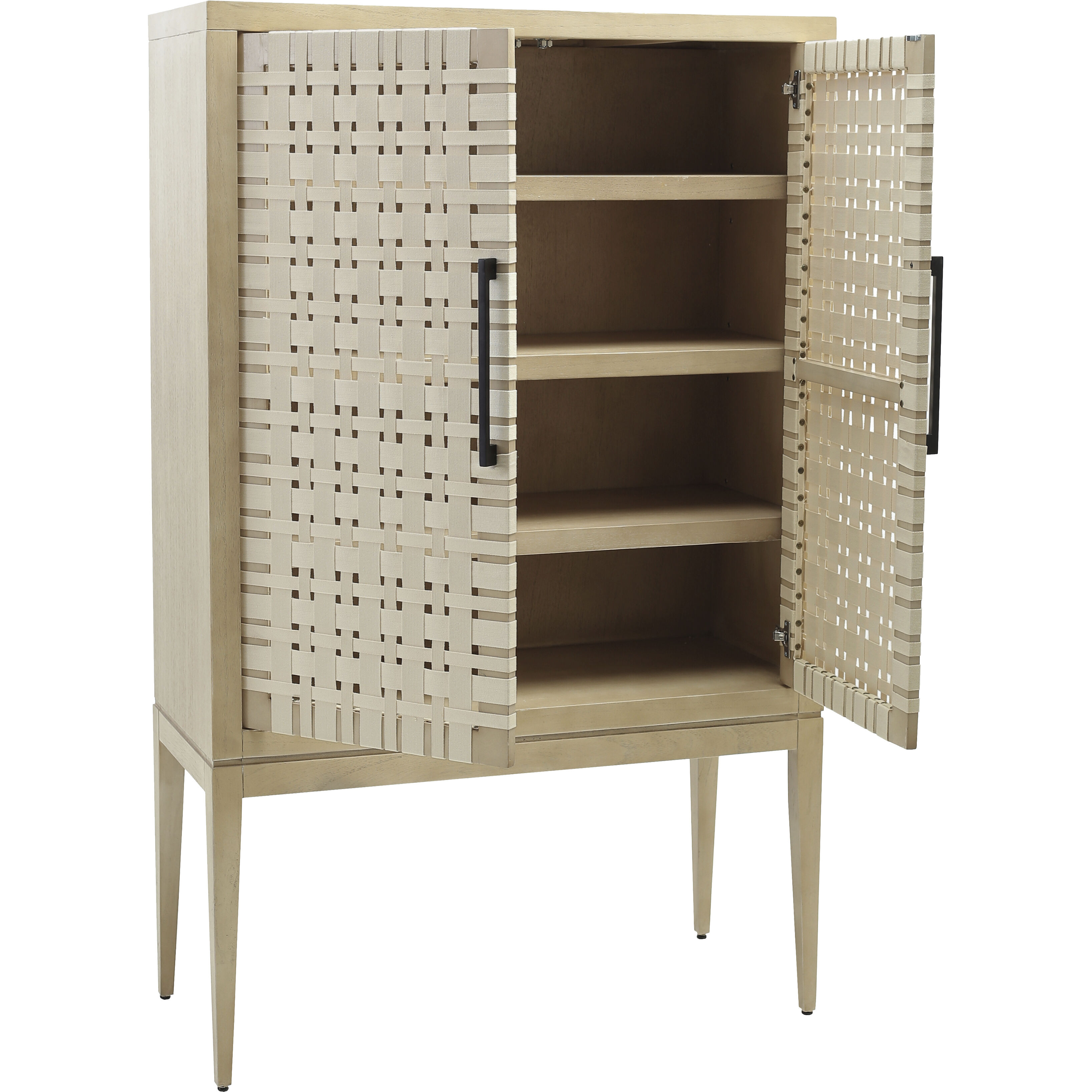 Sunset Harbor Sandy Cove with Beige and Black Cabinet