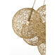 Marie Flanigan Barlow LED 38.75 inch Natural Jute Chandelier Ceiling Light
