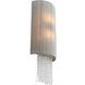 Crystal Reign 2 Light 10 inch Nickel Wall Sconce Wall Light