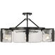 Aenon 6 Light 27.75 inch Matte Black Semi-Flush Mount Ceiling Light