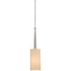Allure 1 Light 6 inch Brushed Nickel Pendant Ceiling Light