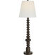 Famar 37 inch Black Marble Table Lamp Portable Light