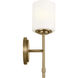 Ali Wall Sconce Wall Light in Brushed Natural Brass