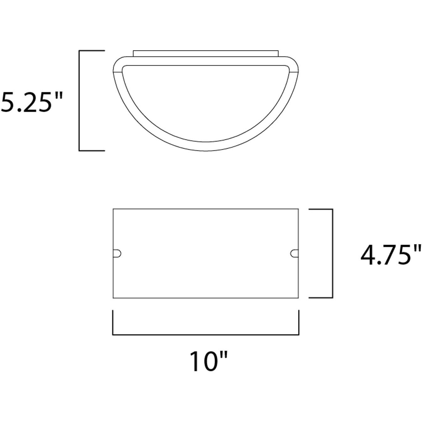 Zenith LED E26 LED 5 inch Architectural Bronze Outdoor Wall Mount