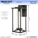 Trescott 1 Light 17 inch Coal Outdoor Wall Mount, Great Outdoors