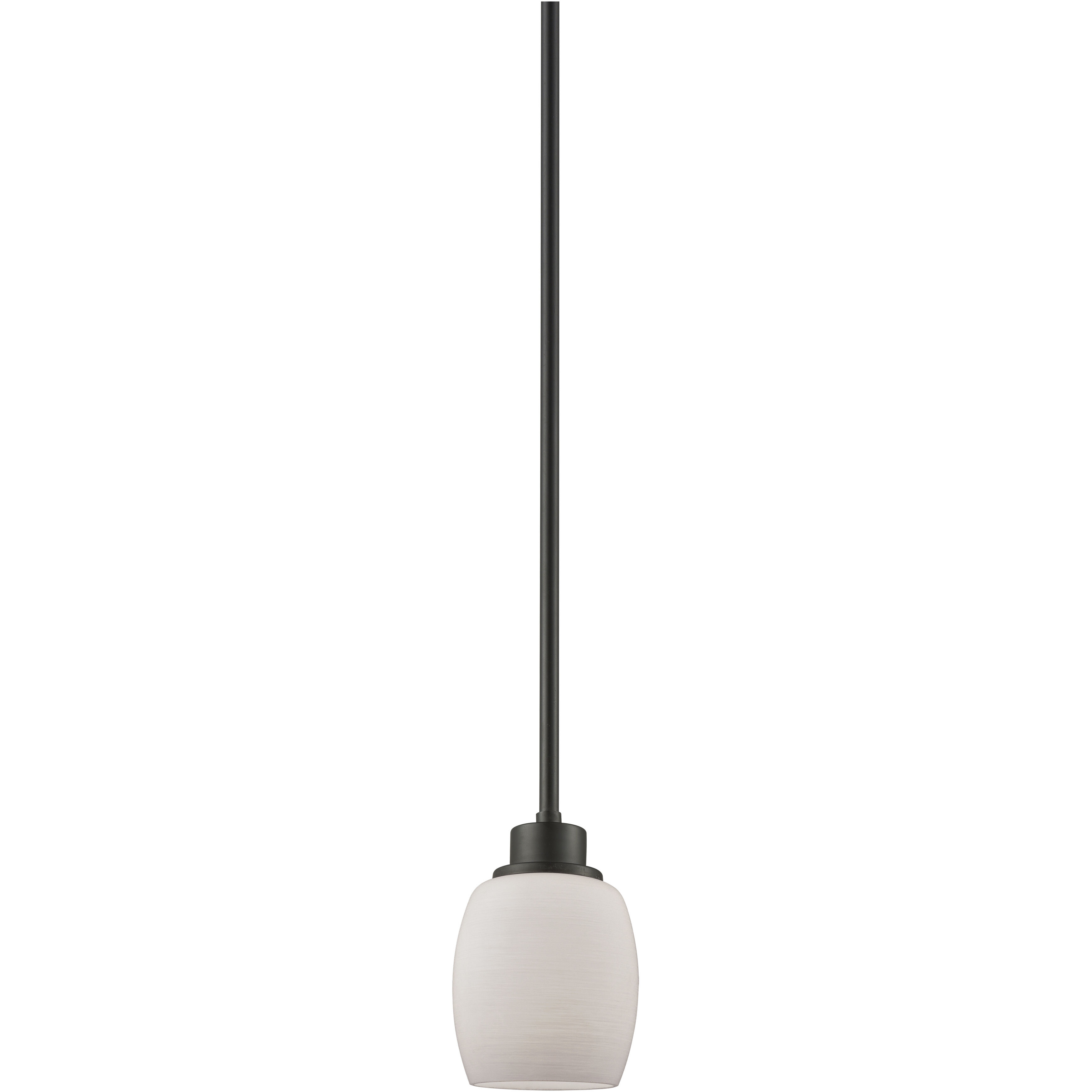 Casual Mission 1 Light 5 inch Oil Rubbed Bronze Mini Pendant Ceiling Light