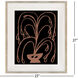 Creative Blossoms I Orange and Black and Rust Framed Art