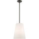 Prato 1 Light 11 inch Bronze Pendant Ceiling Light