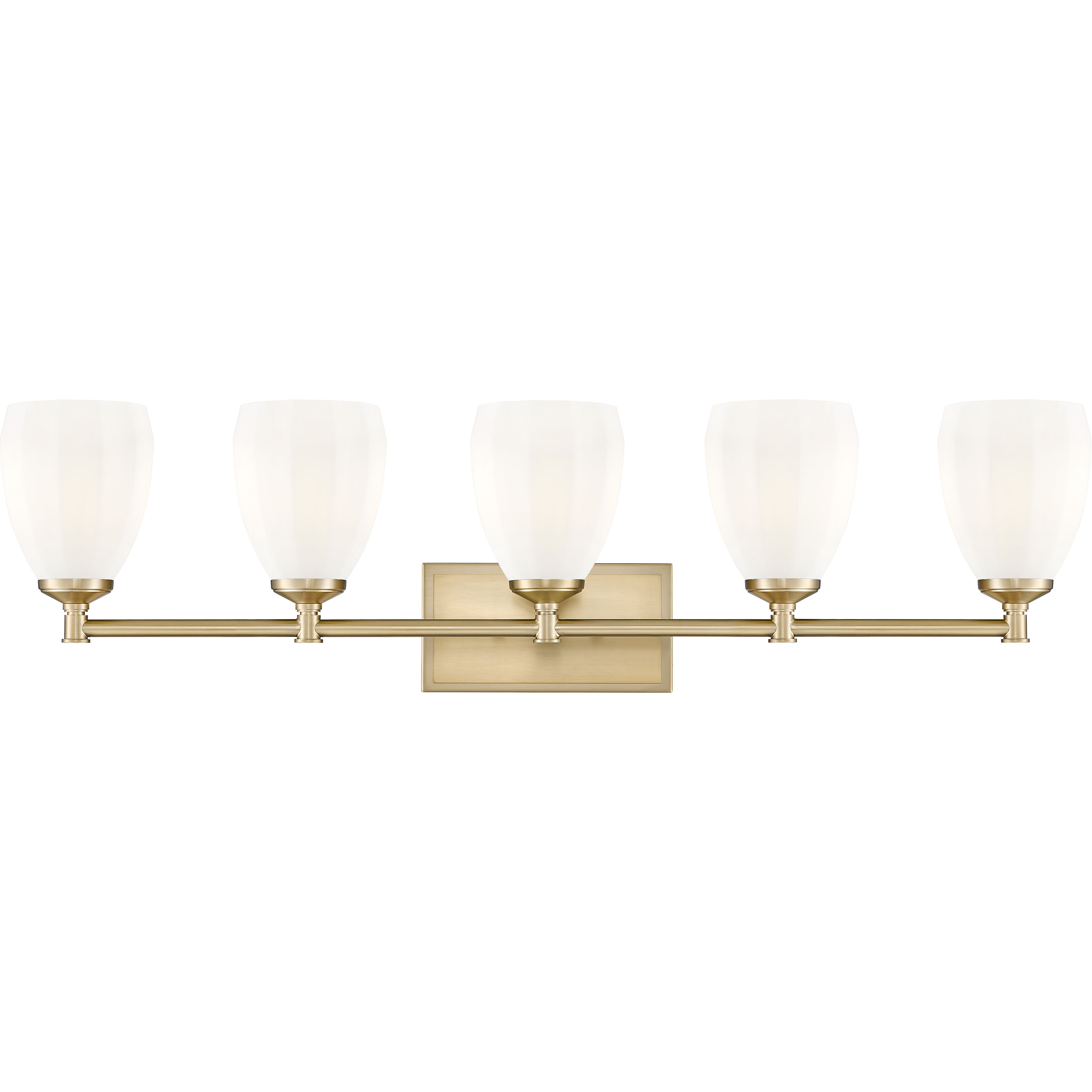 Oren 5 Light 38 inch Modern Gold Bath Vanity Light Wall Light