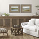Foothills with Lake Green and Blue and Gray and Neutral Framed Art, Propac