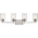 Orella 4 Light 32 inch Satin Nickel Vanity Light Wall Light