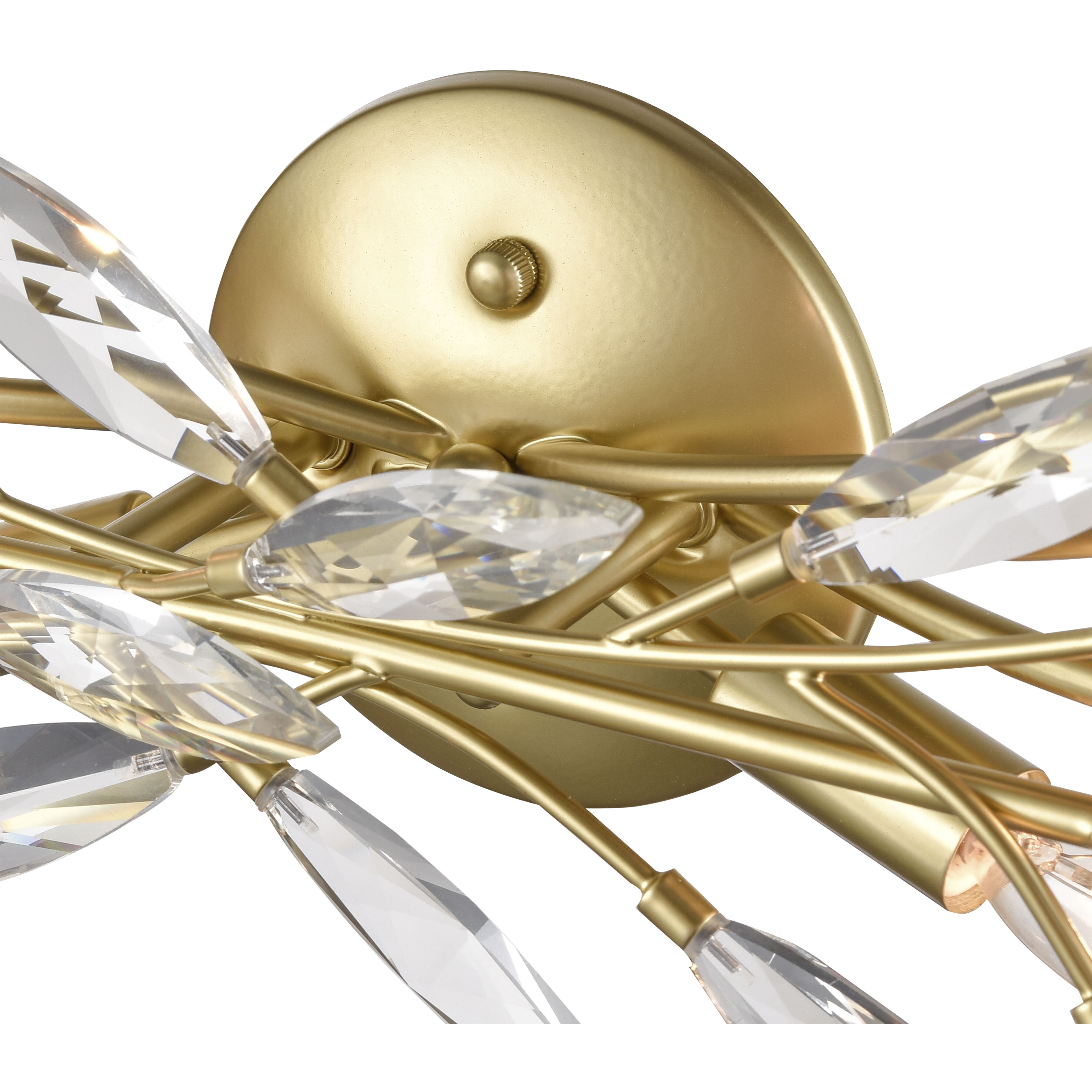 Flora Grace 6 Light 28.75 inch Champagne Gold Vanity Light Wall Light