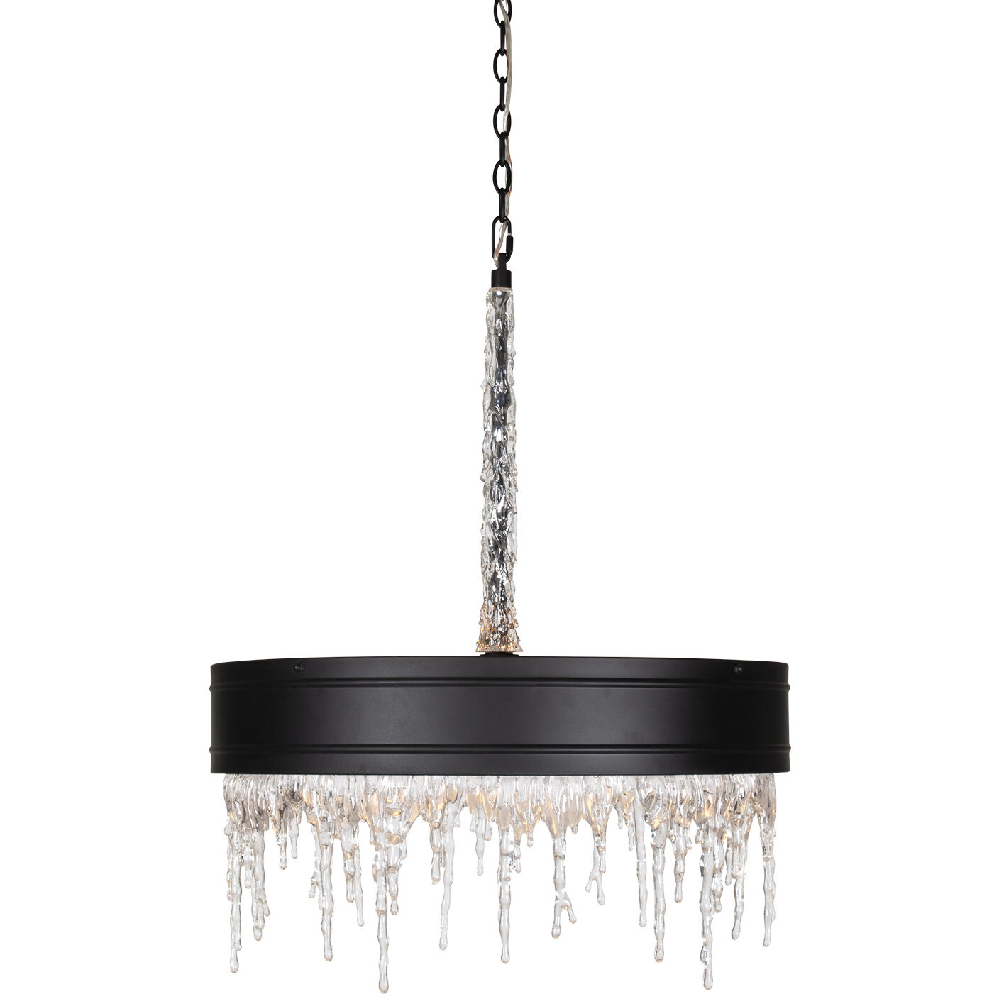 Juniper 5 Light 25.5 inch Black Matte Chandelier Ceiling Light