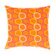 Miranda 18 X 18 inch Bright Yellow and Bright Orange Throw Pillow