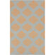 Frontier 156 X 108 inch Bright Orange, Ivory Rug