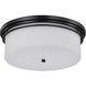 Warren 15 inch Gun Metal Flush Mount Ceiling Light