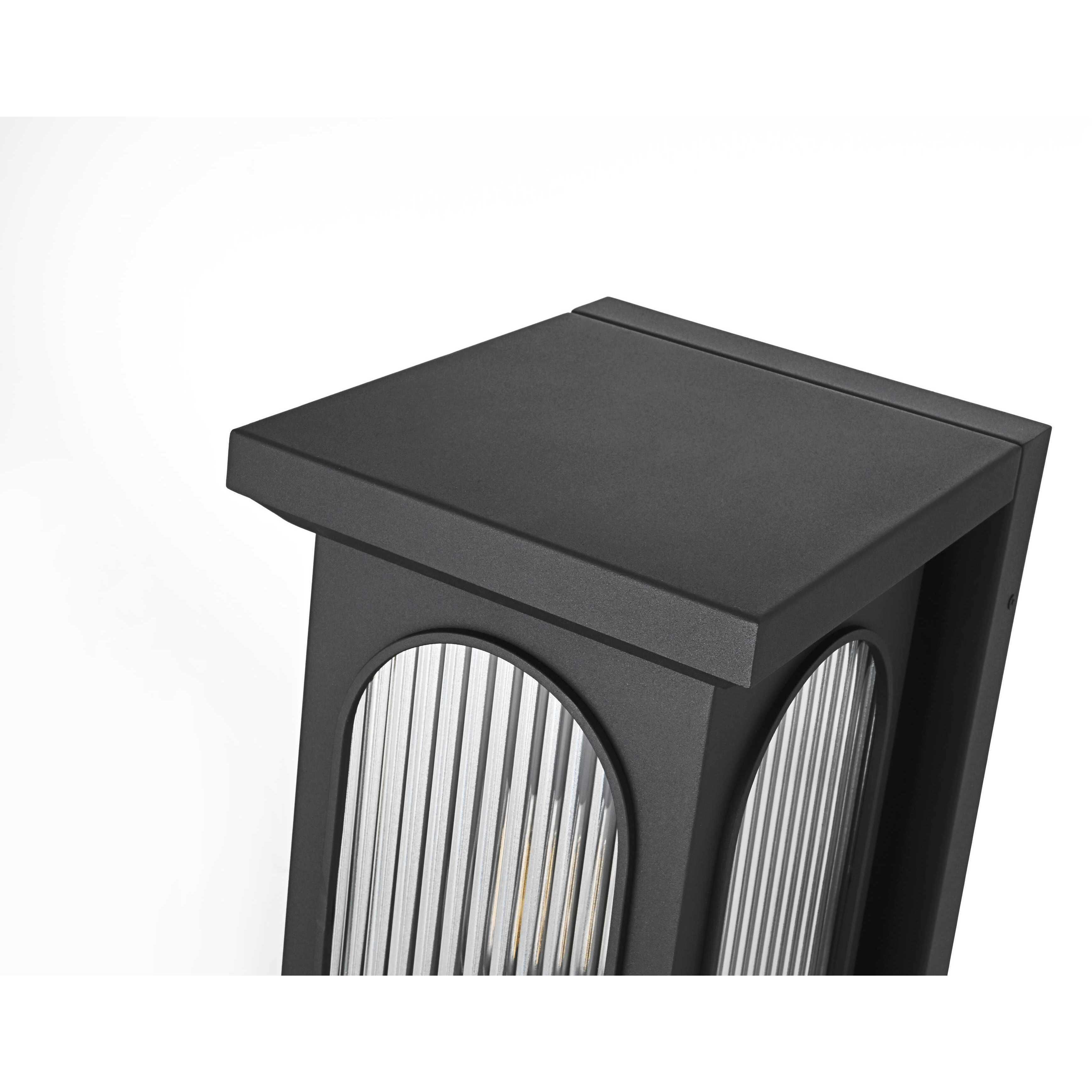 Sevyn 1 Light 17 inch Black Outdoor Wall Sconce