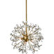 Adelle 8 Light 20 inch Aged Brass Chandelier Ceiling Light