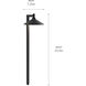 Landscape Led 12 4.30 watt Black Textured Path Light in 3000K