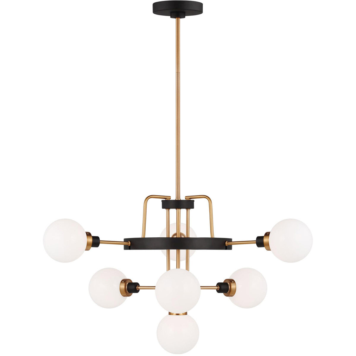 Rowan 7 Light 30 inch Satin Brass Chandelier Ceiling Light
