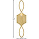 Leona 1 Light 5.75 inch Distressed Brass ADA Sconce Wall Light