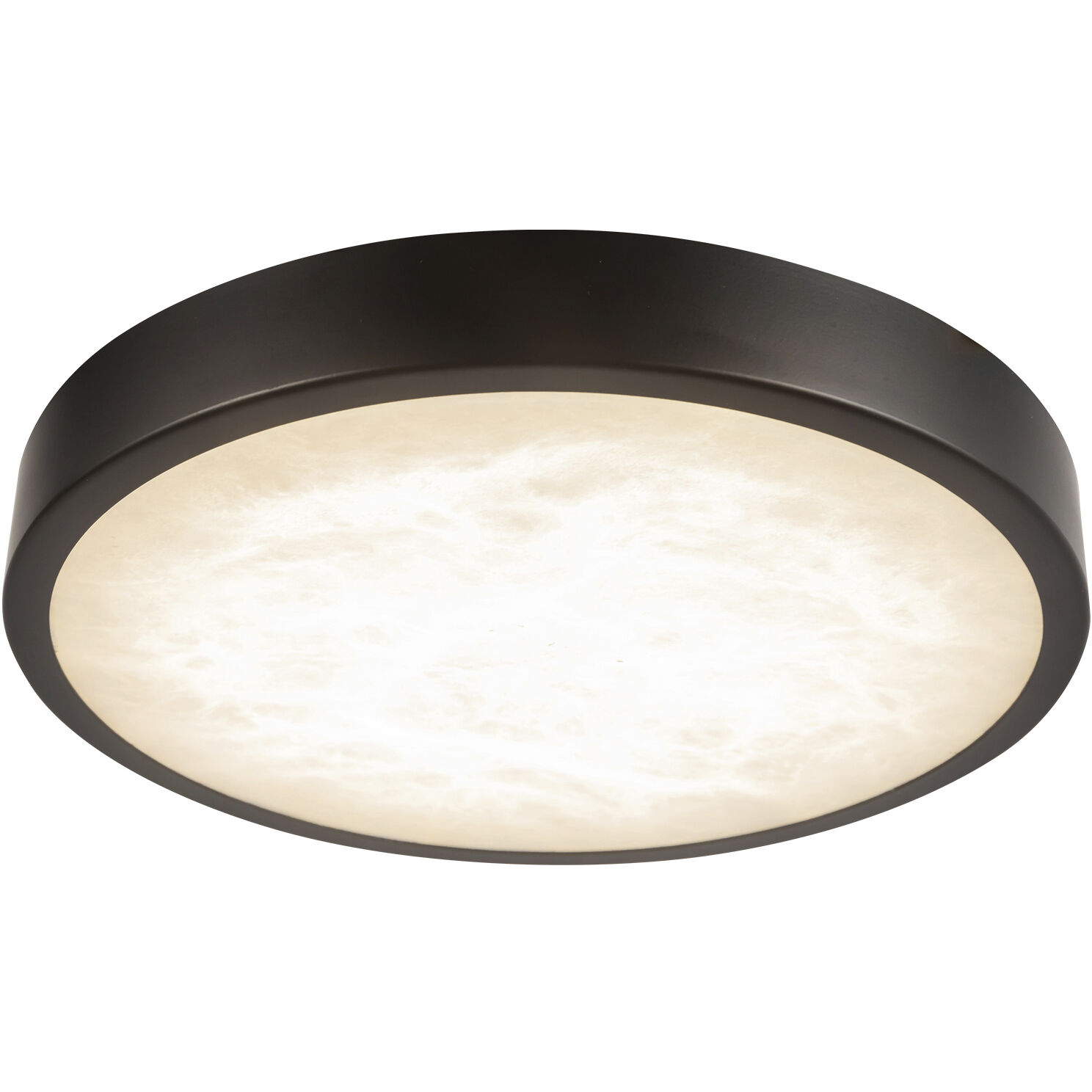 Alora Mood Evelyn 7.25 inch Matte Black and Alabaster Flush Mount Ceiling Light