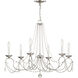 Pennington 6 Light 28 inch Brushed Nickel Chandelier Ceiling Light