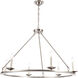 Jeannette 6 Light 36 inch Burnished Nickel Chandelier Ceiling Light