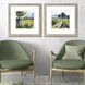 Scenic Green and Blue and White and Black Framed Art