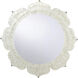 Lotus Flower 36.75 X 36.75 inch White/Cream Mirror