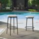 Thayer 26 inch Java and Oyster White Outdoor Counter Stool