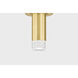 Claudie 1 Light 4.75 inch Aged Brass Flush Mount Ceiling Light