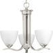 Antelo View Dr 3 Light 19.75 inch Brushed Nickel Chandelier Ceiling Light
