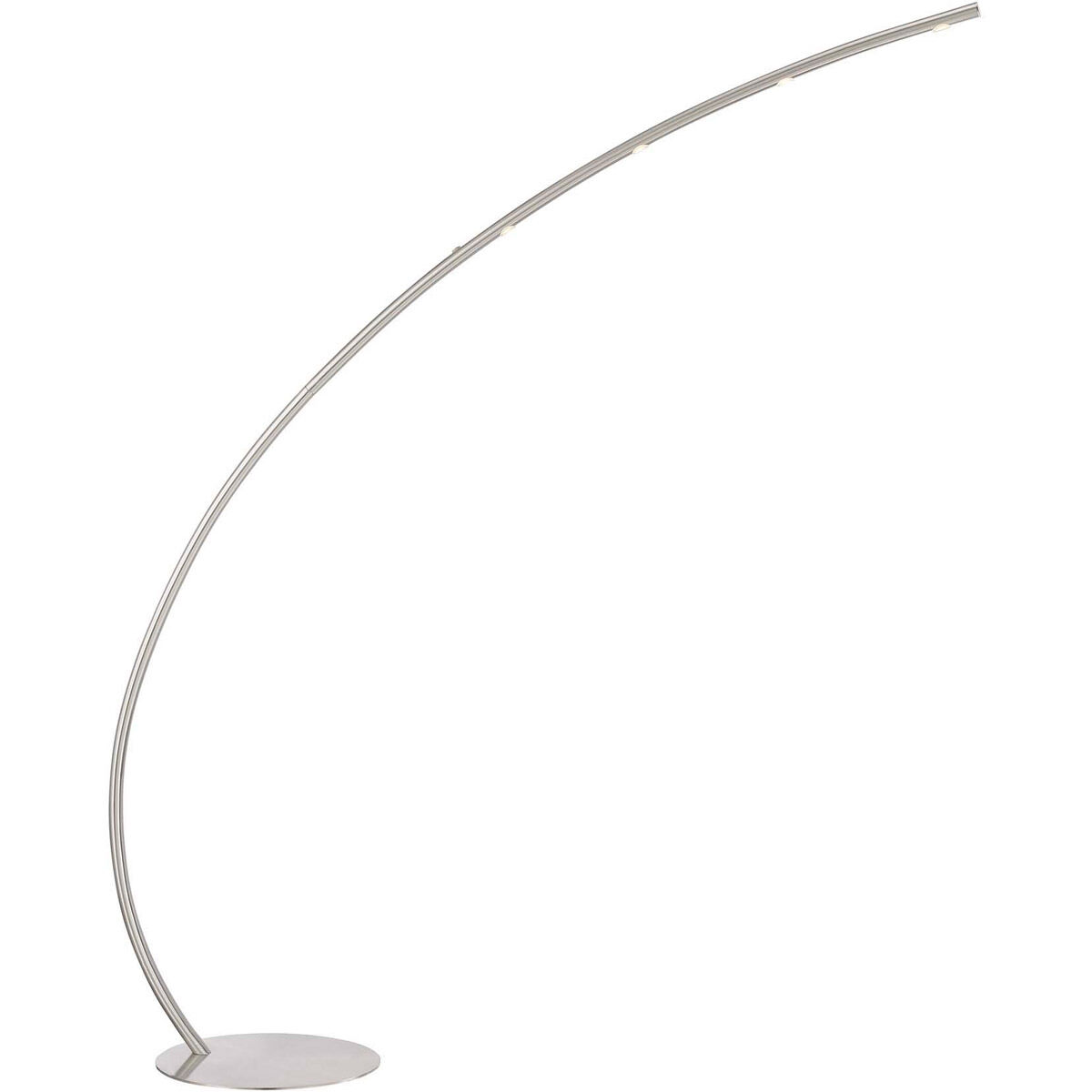 Columbus 66 inch 4.5 watt Nickel-Matte Arc Floor Lamp Portable Light