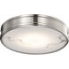 Kendall LED 14.25 inch Brushed Nickel Flush Mount Ceiling Light