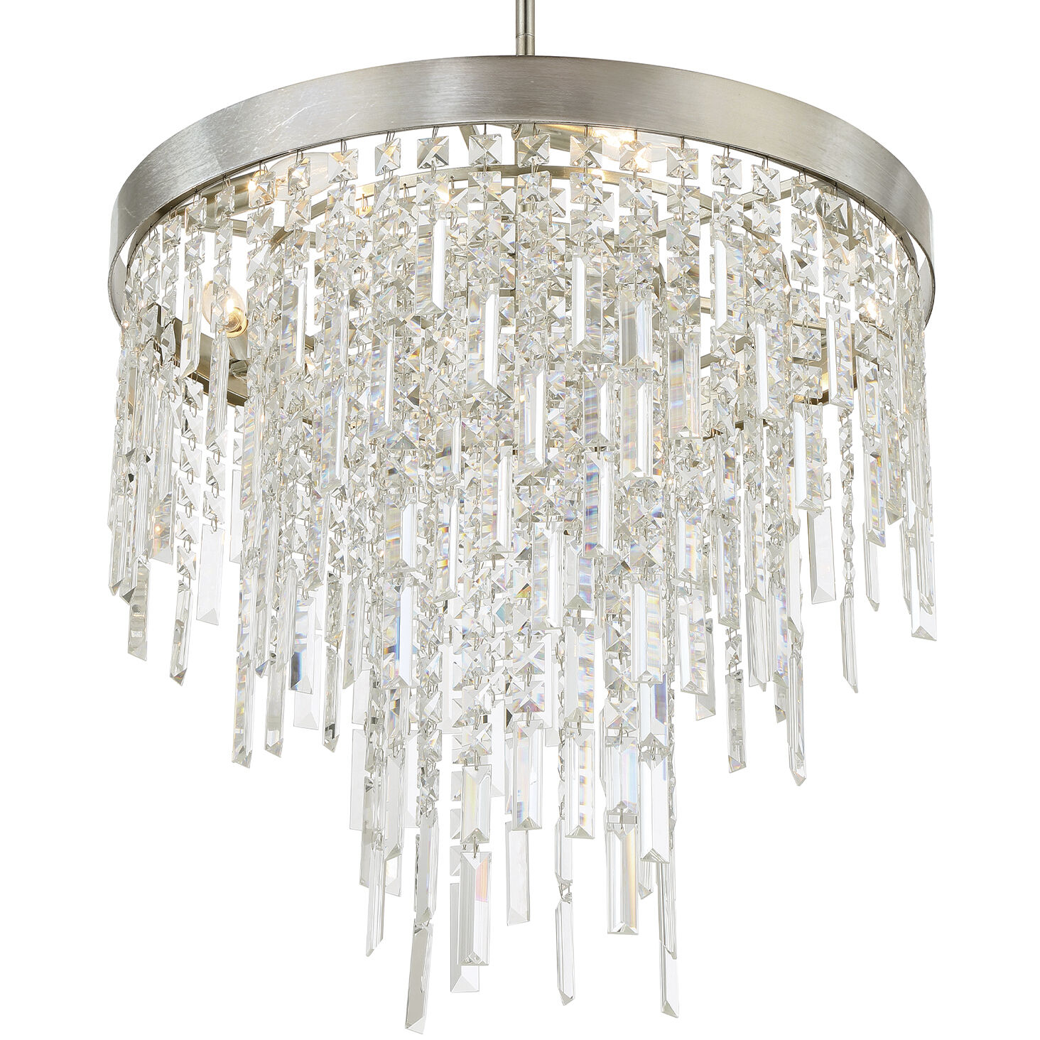 Winfield 6 Light 24 inch Antique Silver Chandelier Ceiling Light