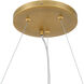 Flare 9 Light 34.25 inch Sand White Pendant Ceiling Light