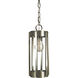Pantheon 1 Light 5 inch Satin Pewter with Polished Nickel Pendant Ceiling Light in Satin Pewter/Polished Nickel